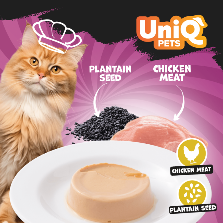 UNIQ PETS KARMA MOKRA DLA KOTA DELICIOUS Pâté 30 g x 8 szt. tacek. pasztecik drobiowy z babką płesznik