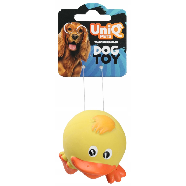 UNIQ PETS piłka dla psa kaczka zabawka piszcząca 6cm