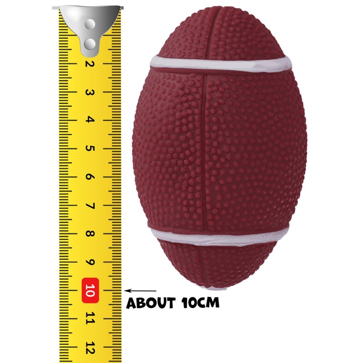 UNIQ PETS ZABAWKA DLA PSA SPORTY piłka rugby z piszczałką 10cm