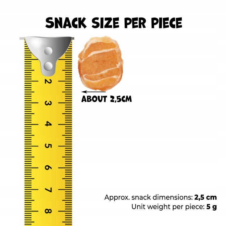 Smaczki dla psa kurczak i dorsz miękkie przysmaki dla psa 500g Uniq Pets