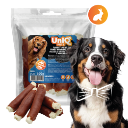 Przysmaki dla psa paleczki z królika 500g Uniq Pets