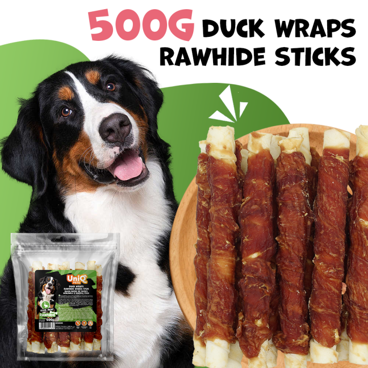 Paleczki dla psa z kaczka gryzak dla psa z kaczki 500g Uniq Pets