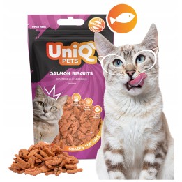 UNIQ PETS PRZYSMAKI DLA KOTA MIMI 50g ciasteczka z łososiem