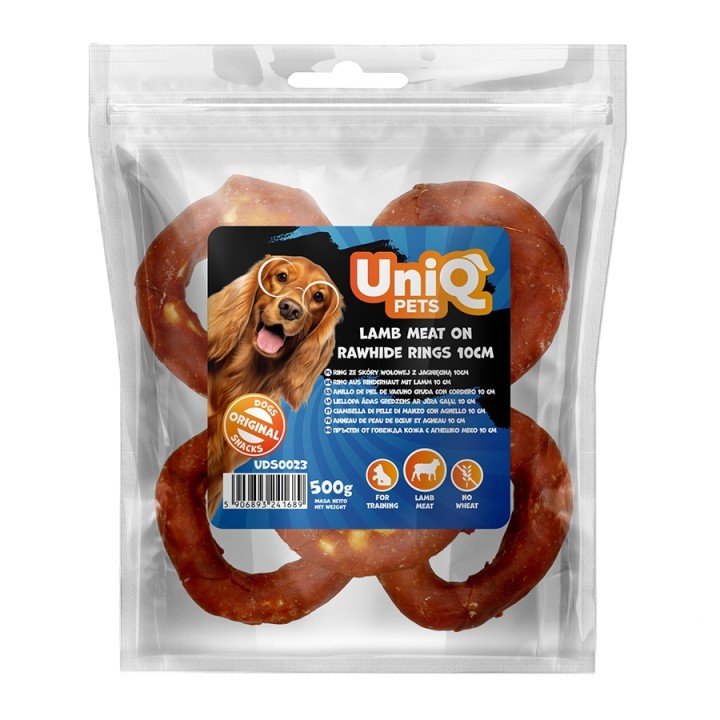 Donut przysmak dla psa wołowina z jagnieciną 500g Uniq Pets