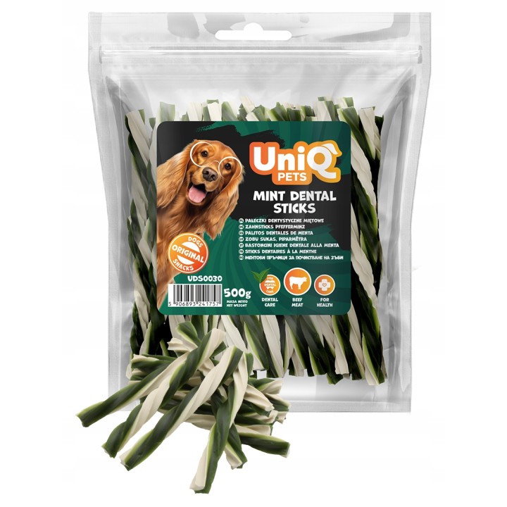 Pałeczki dentystyczne dla psa z batatów 500g Uniq Pets