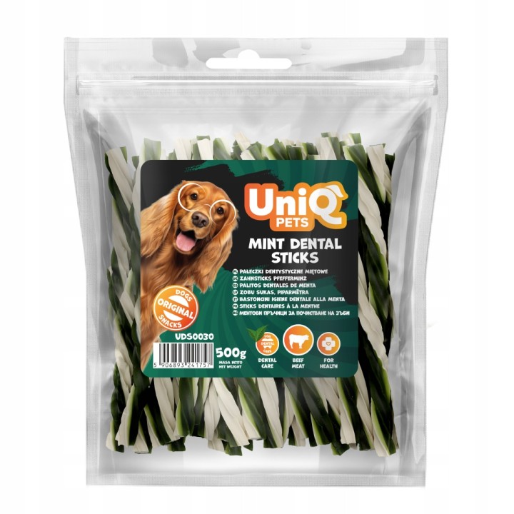 Pałeczki dentystyczne dla psa z batatów 500g Uniq Pets