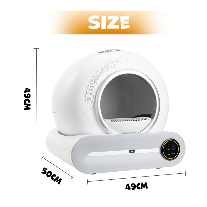 Kuweta dla kota automatyczna 65L UNIQ PETS ROCKETCLEAN