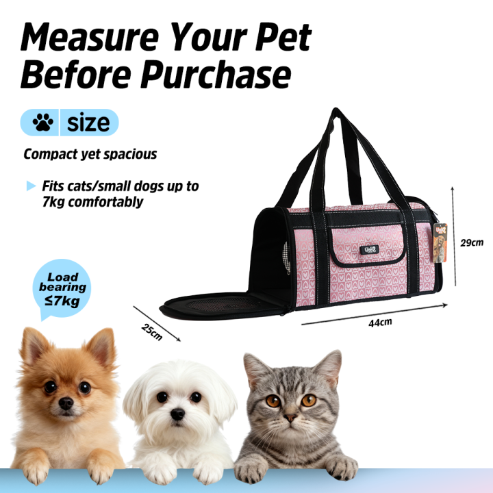 Transporter dla zwierząt torba ROYALPAW 44×25×29 cm do 7 kg UNIQ PETS