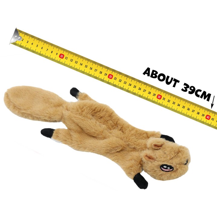 Zabawka dla psa burunduk z piszczałką 40×10 cm