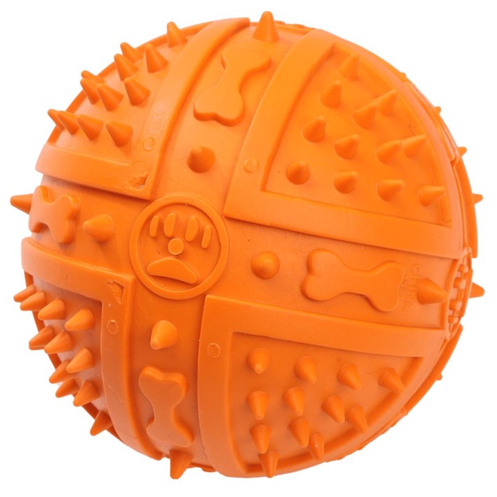 UNIQ PETS ZABAWKA DLA PSA SQUEAKIES piłka z kolcami i piszczałką o zapachu wanilii 9cm