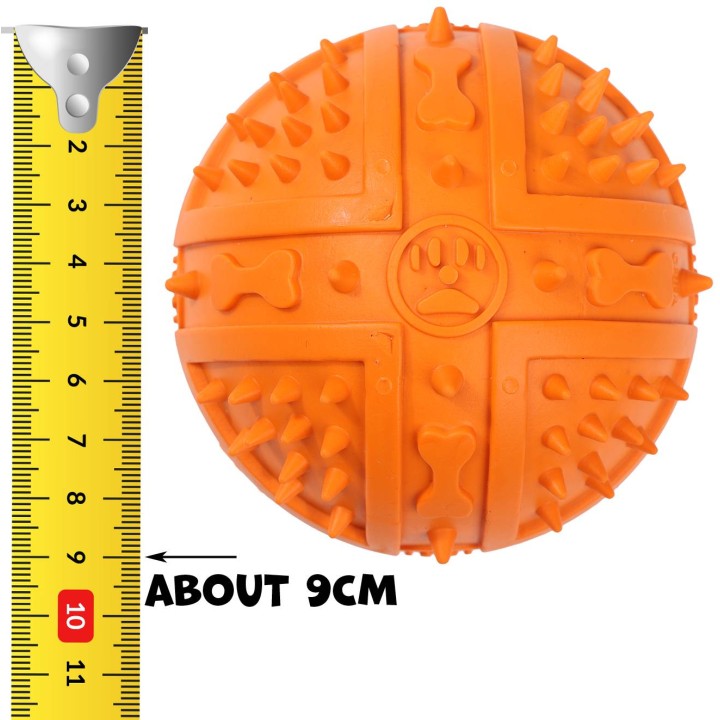 UNIQ PETS ZABAWKA DLA PSA SQUEAKIES piłka z kolcami i piszczałką o zapachu wanilii 9cm