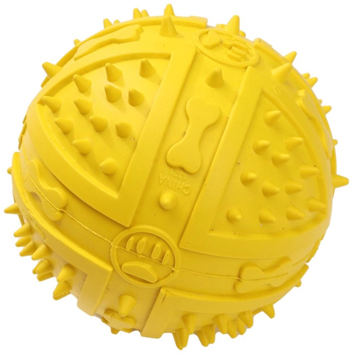 UNIQ PETS ZABAWKA DLA PSA SQUEAKIES piłka z kolcami i piszczałką o zapachu wanilii 9cm