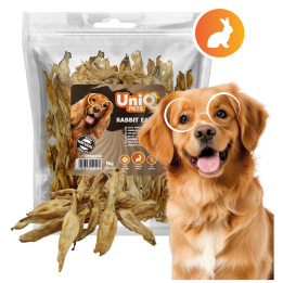 Uszy królicze przysmaki dla psa 1000g UNIQ PETS