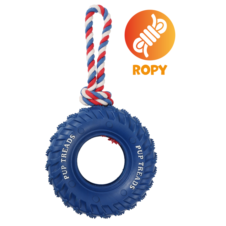 Opona zabawka dla psa o zapachu mleka 15,5cm