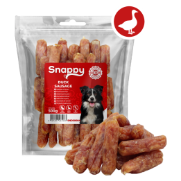 Kielbaski z kaczki dla psa - zdrowy przysmak 500g SNAPPY