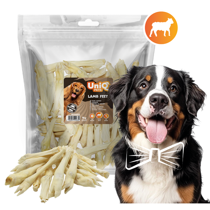 Racice jagnięce naturalne przysmaki dla psa 1kg UNIQ PETS