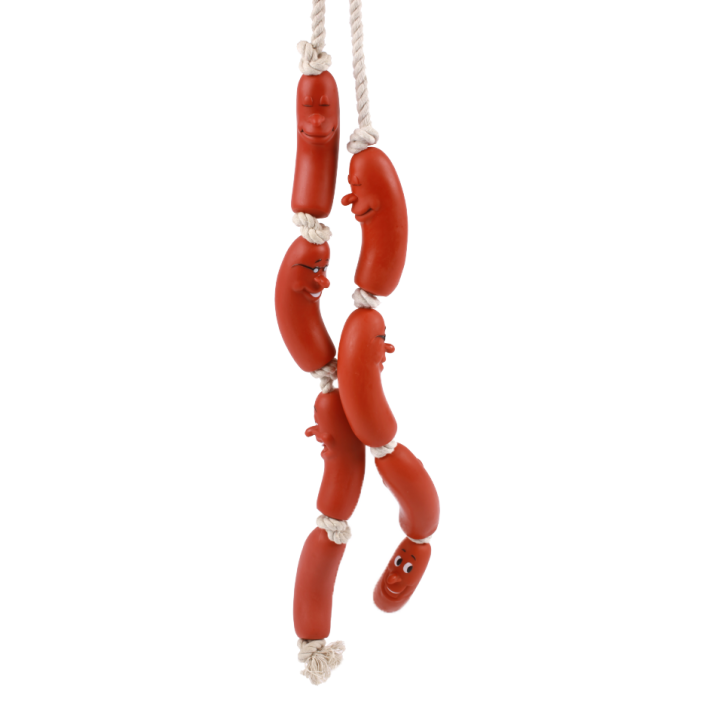 UNIQ PETS zabawka dla psa kiełbaski na sznurku 60cm
