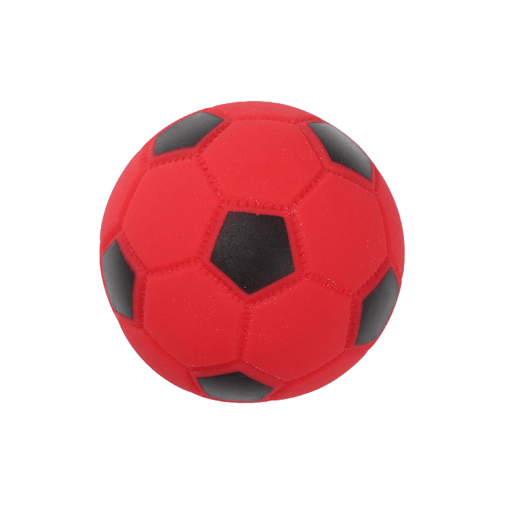 UNIQ PETS zabawka dla psa winylowa piłka soccer z piszczałką 9cm