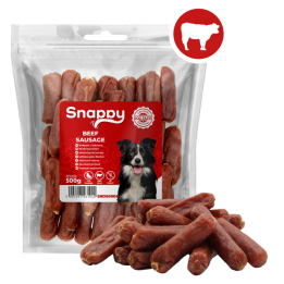 Przysmaki dla psa kielbaski wolowina dla psa 500g SNAPPY